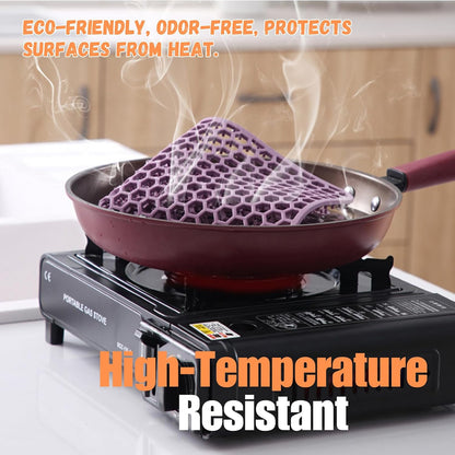 Silicone Dish Drying Mat for Versatile Use - Heat-Resistant, Eco-Friendly and Easy to Clean Mat for Kitchen Counter, Sink or Drawer Liner - 12" (30.5 CM), Pink