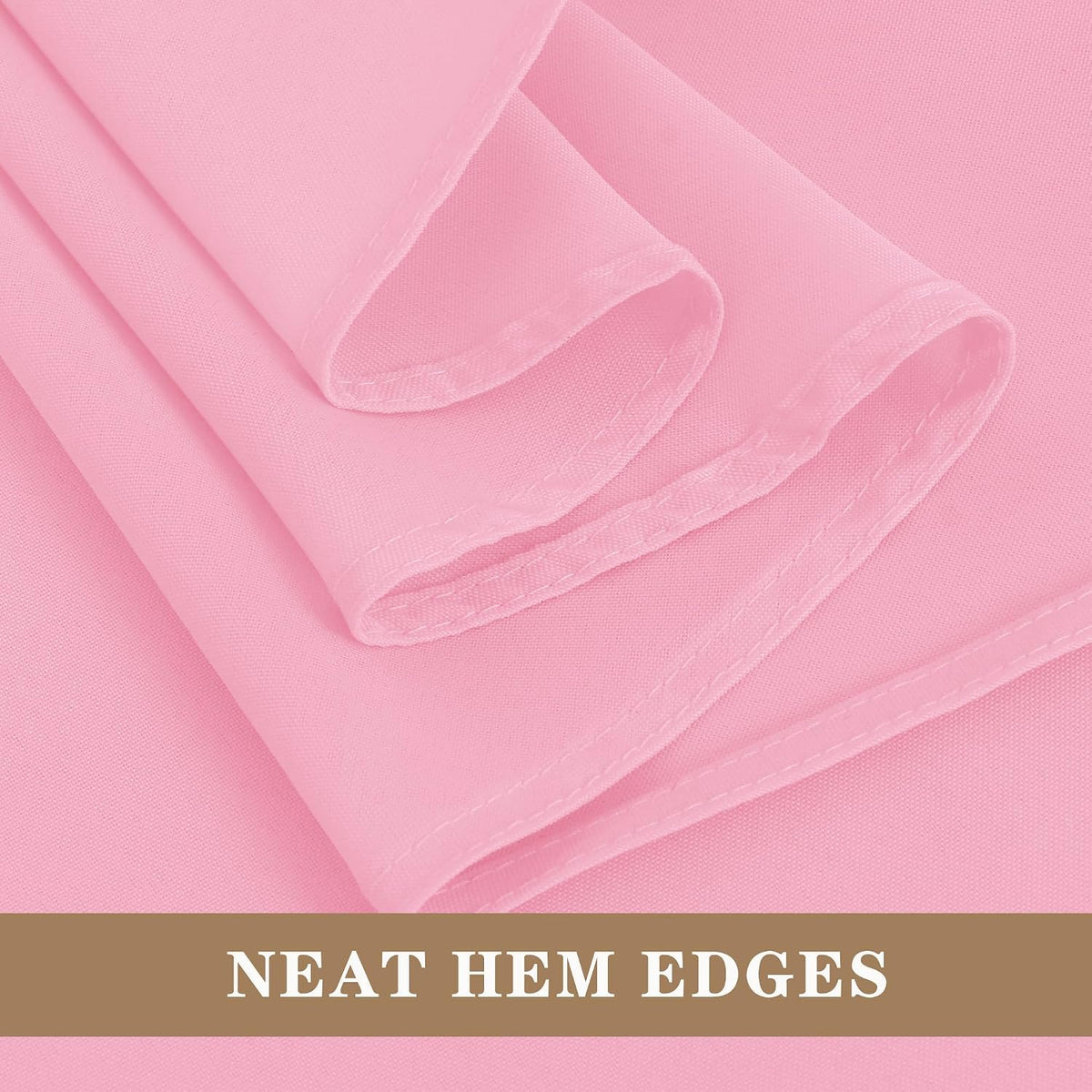 6 Pack Pink Tablecloths 120 Inch Round for 48"-96" Tables