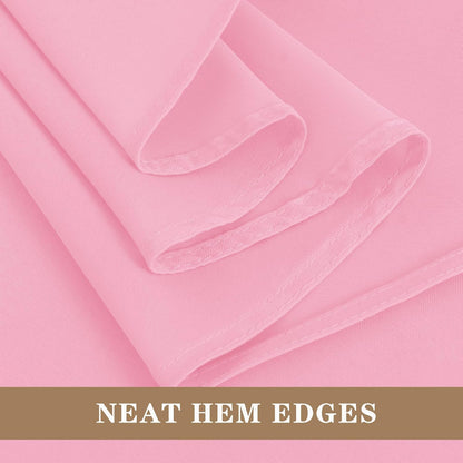 6 Pack Pink Tablecloths 120 Inch Round for 48"-96" Tables