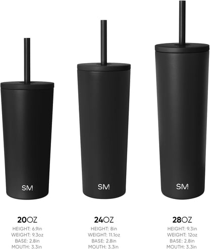 Iced Coffee Tumbler, Insulated | 24oz | Pink