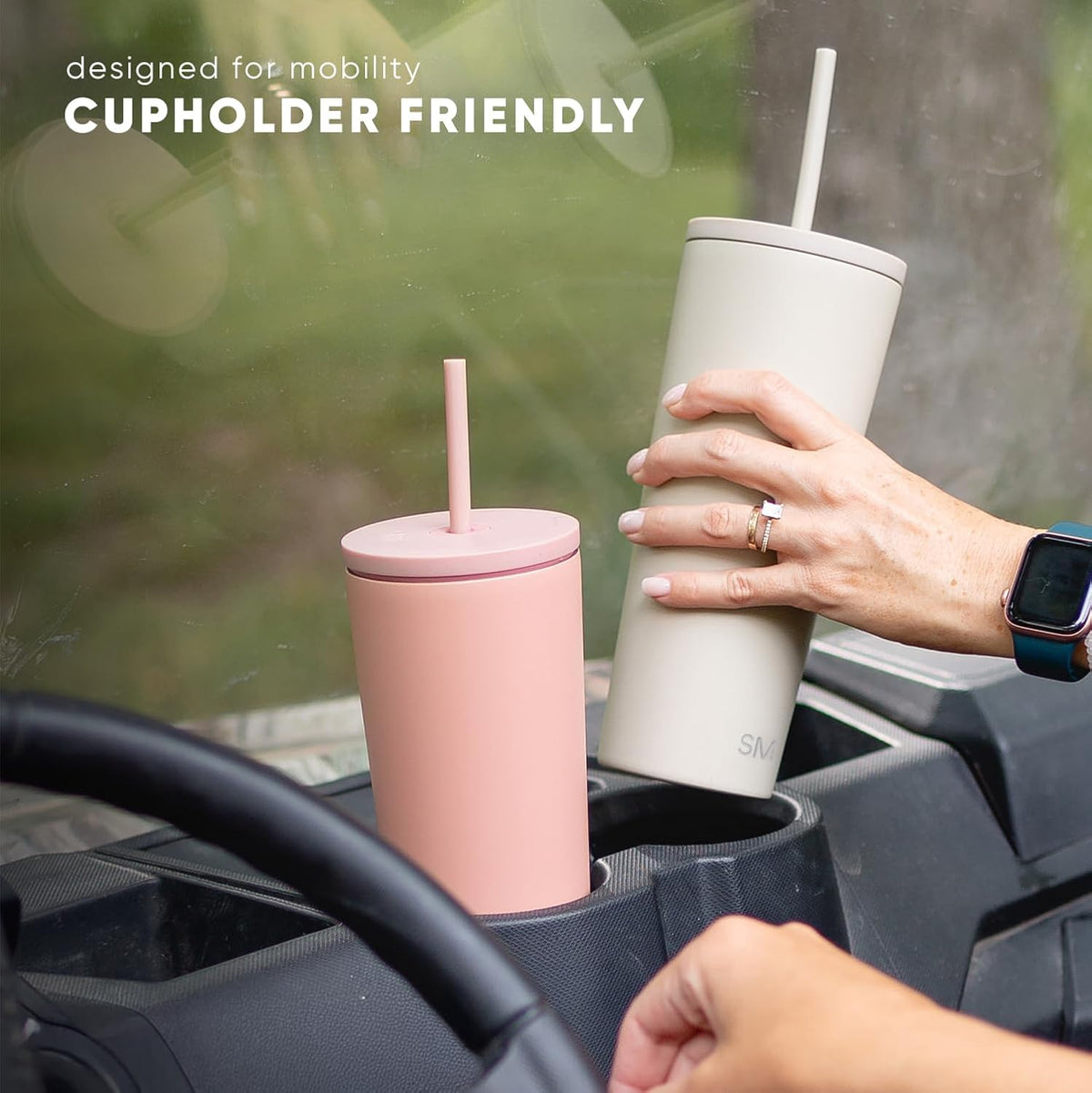 Iced Coffee Tumbler, Insulated | 24oz | Pink