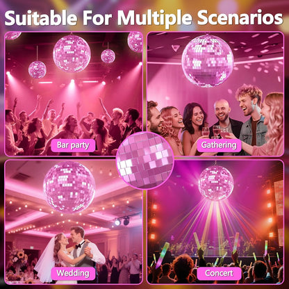 16 inch Pink Disco Balls