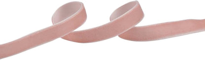 Velvet Ribbon for Gift Wrapping Christmas Decoration (05 (Light Peach), 3/8" (10mm) x 5 Yards)