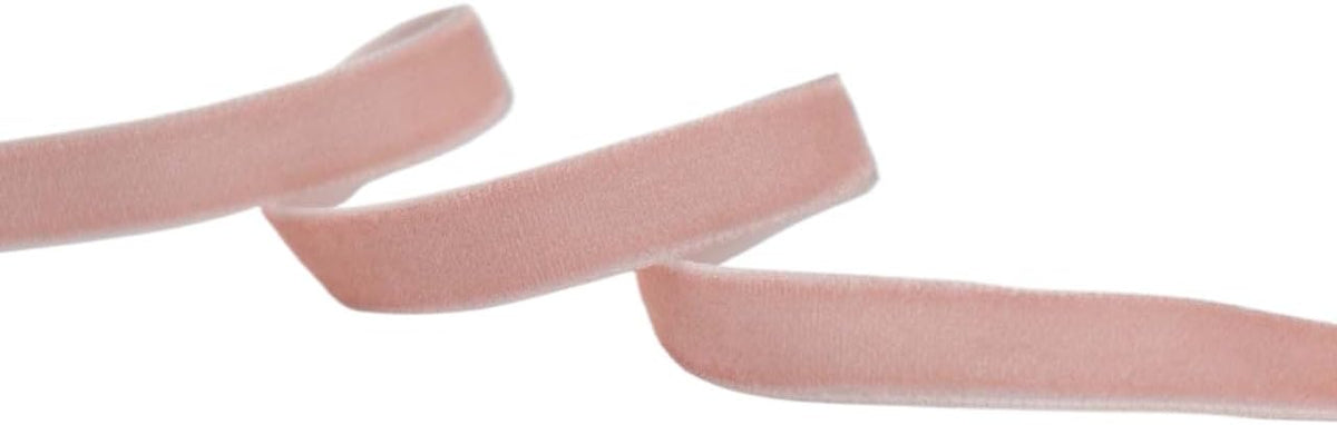 Velvet Ribbon for Gift Wrapping Christmas Decoration (05 (Light Peach), 3/8" (10mm) x 5 Yards)