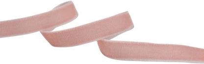 Velvet Ribbon for Gift Wrapping Christmas Decoration (05 (Light Peach), 3/8" (10mm) x 5 Yards)