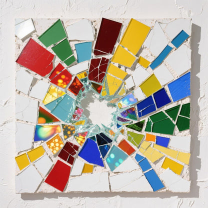 Irregular Stained Glass Scraps Mosaic Tiles Pieces 1-3cm Broken Glass Pieces Shapes for Crafts,Fusing,DIY Resin Art, Mosaic Making Projects,Frames,Vases,Aquarium Gravel,410g/14.5oz (Pink)
