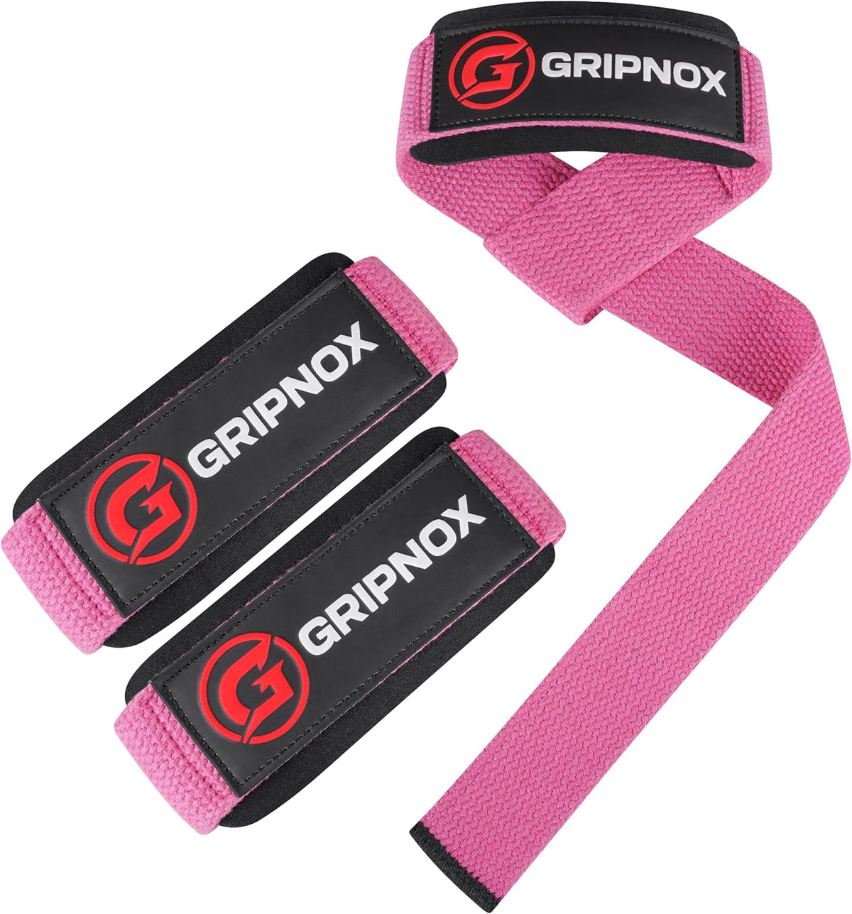 Lifting Straps for Weightlifting, Cotton Heavy Duty Gym Straps with 5MM Neoprene Padding for Men & Women – 60CM Anti Slip Durable Wrist Straps for Weightlifting & Powerlifting.