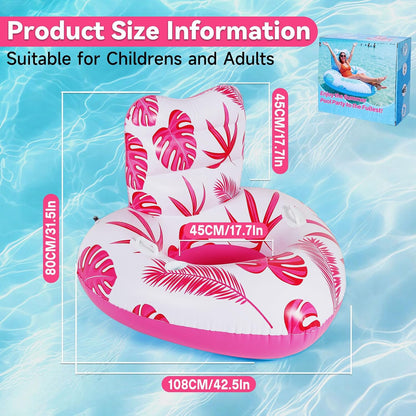 Inflatable Pool Floats Adult,Heavy Duty Pool Lounger Float,Floaties Chairs