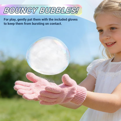 Fog Bubble Wand, Elastic Fog Bubble Machine for Kids, Pink