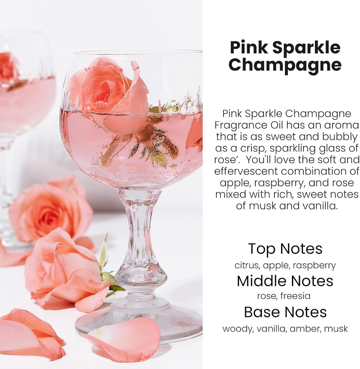 C Classy Hanging Car Air Freshener 2 Pack, Pink Sparkle Champagne Essential Oil Diffuser, Long-Lasting Fragrance, Cute Glass Bottle Car Accessories for Women & Men, Made in USA