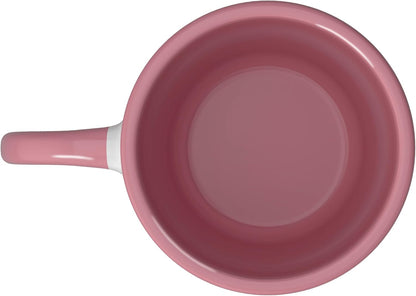 Matcha Tea Ceremony Japanese Green Tea Ceramic Mug, Pink/White, 11oz