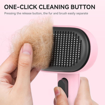 Cat Brushes for Indoor Cats, Cat Hair Brush for Shedding, Cat Brush for Long or Short Haired Cats, Cat Grooming Deshedding Brush for Dog Kitten Horse Massage Removes Loose Fur