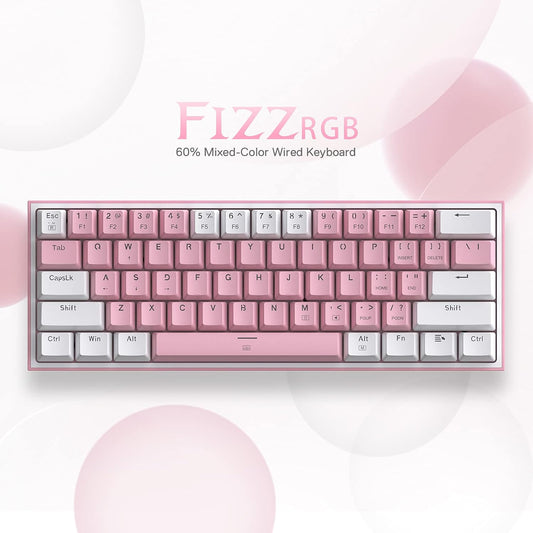 K617 Wired 60% Compact Hot-Swap RGB Gaming Mechanical Keyboard