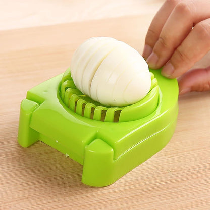 Kitchen Gadgets Egg Slicer for Hard Boiled Eggs, Multipurpose Safe Durable Stainless Steel Wire Slicer Egg Cutter (Color : Pink)