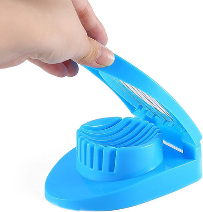 Kitchen Gadgets Egg Slicer for Hard Boiled Eggs, Multipurpose Safe Durable Stainless Steel Wire Slicer Egg Cutter (Color : Pink)