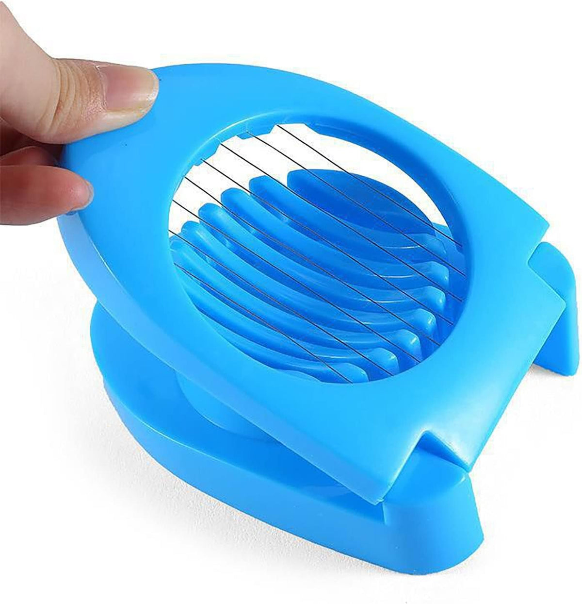 Kitchen Gadgets Egg Slicer for Hard Boiled Eggs, Multipurpose Safe Durable Stainless Steel Wire Slicer Egg Cutter (Color : Pink)