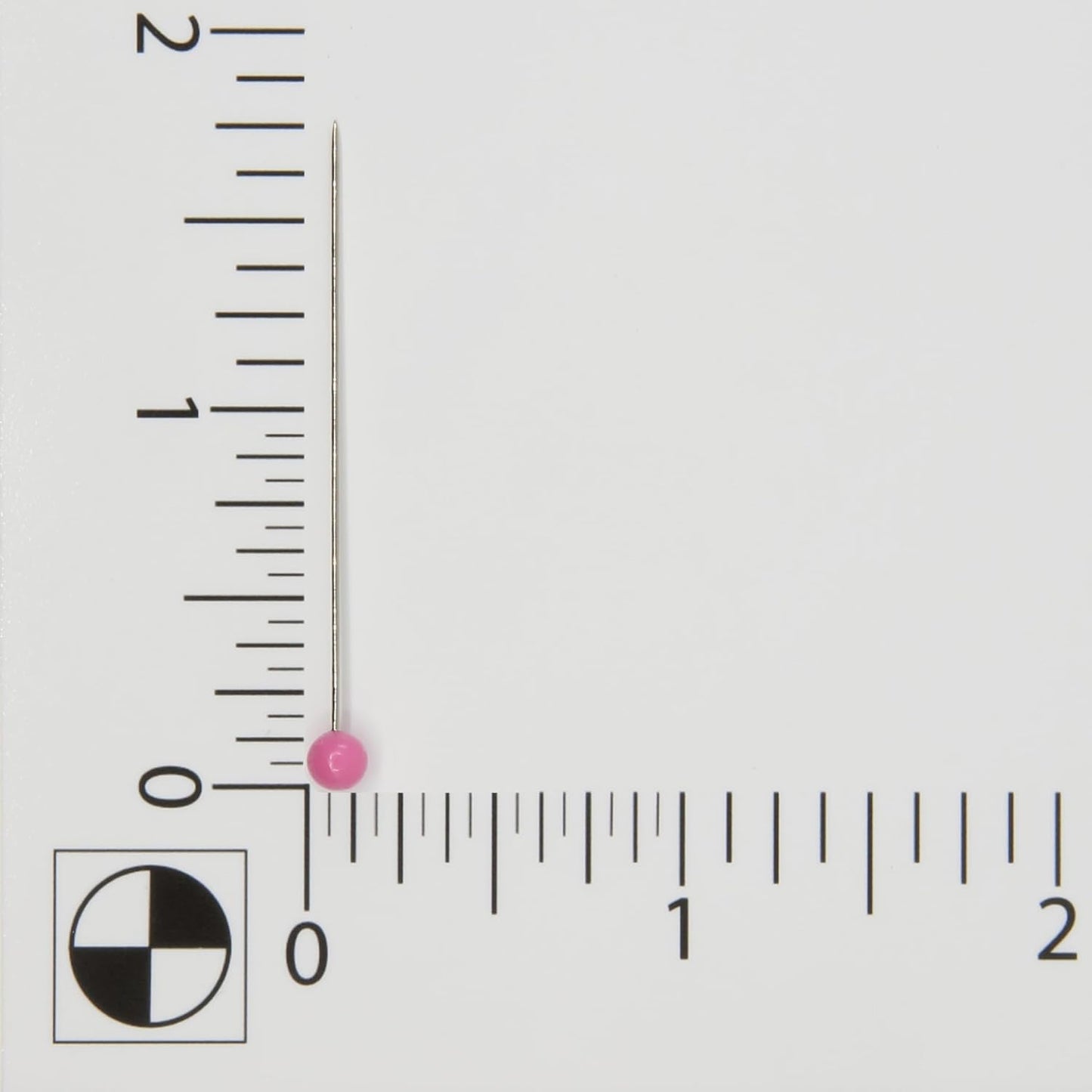 1-3/4" Extra-Long Color Ball Straight Pins, 180 Count, Pink