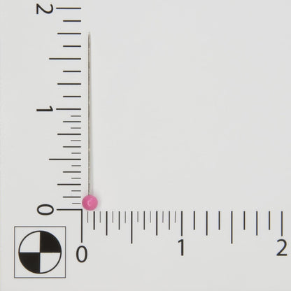 1-3/4" Extra-Long Color Ball Straight Pins, 180 Count, Pink