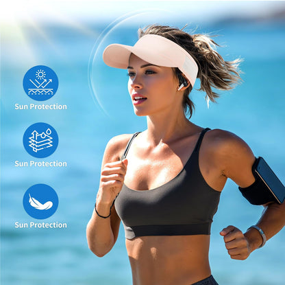 Sports Sun Visor Unisex Cooling Cap Lightweight Stretchy Packable