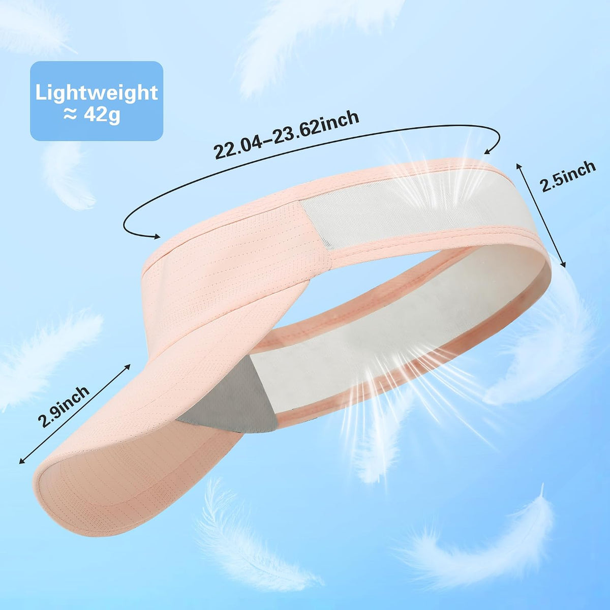 Sports Sun Visor Unisex Cooling Cap Lightweight Stretchy Packable