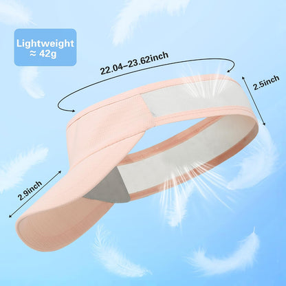 Sports Sun Visor Unisex Cooling Cap Lightweight Stretchy Packable
