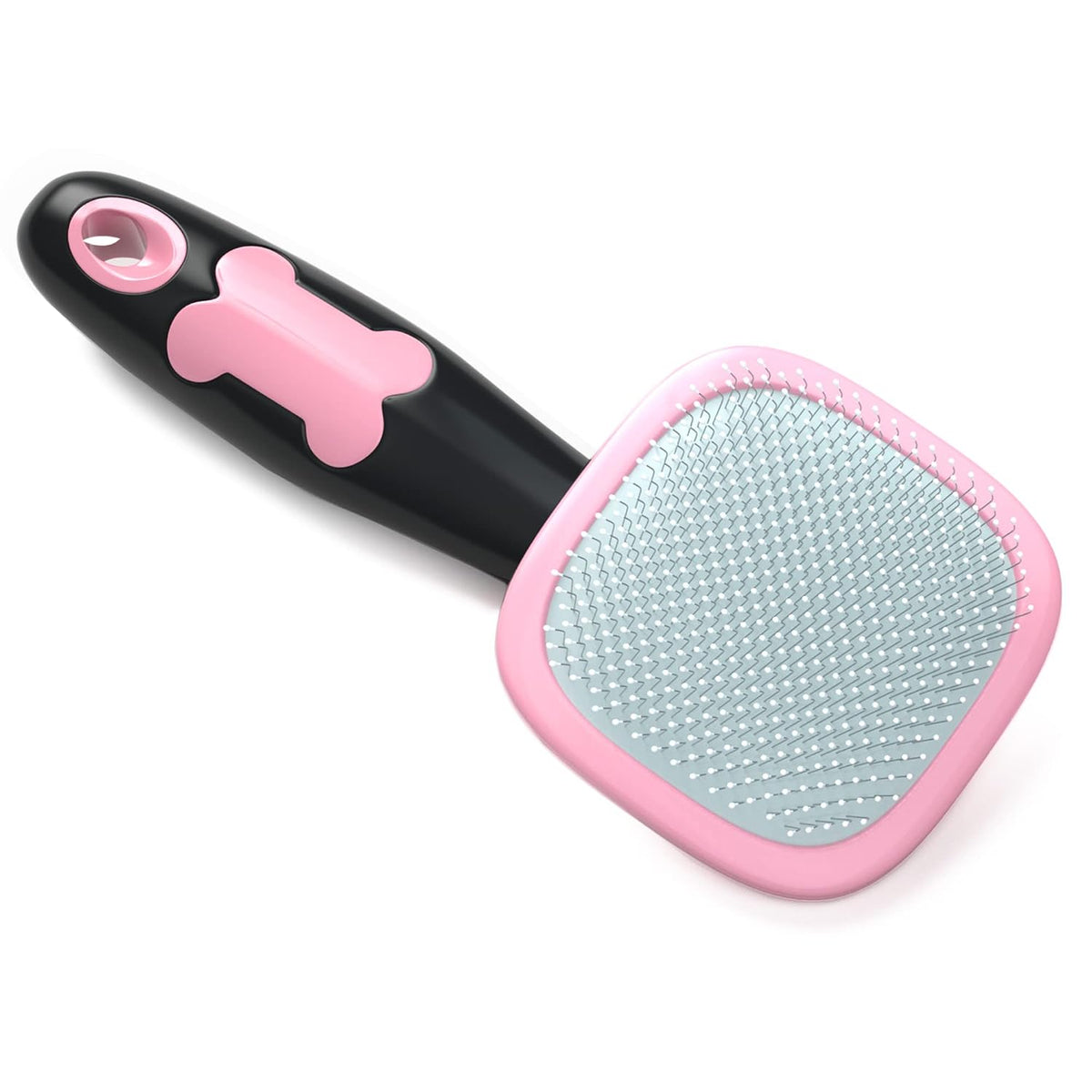 Dog & Cat Brush- Slicker Pet Brush- Shedding Grooming Tools(Pink)