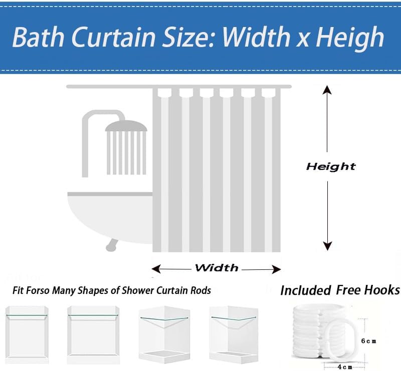 Modern Geometric Abstract Squares Shower Curtain - Black, White, Gray & Peach, Machine Washable, Contemporary Bath Decor 54x72in/137x183cm(WxH)