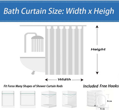 Modern Geometric Abstract Squares Shower Curtain - Black, White, Gray & Peach, Machine Washable, Contemporary Bath Decor 54x72in/137x183cm(WxH)