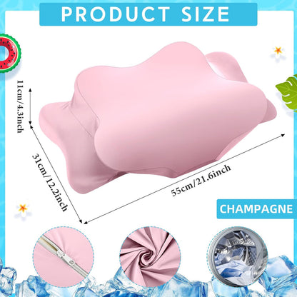 Cooling Cervical Neck Pillowcase,Pink,Standard Size