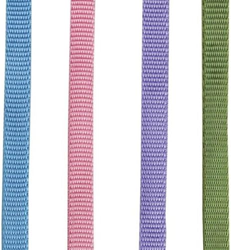 Fashion Grooming Loops - Versatile Nylon Loops to Secure Dogs on Tabletops While Grooming - 18", 4-Pack,Blue/ Green/ Pink/ Purple