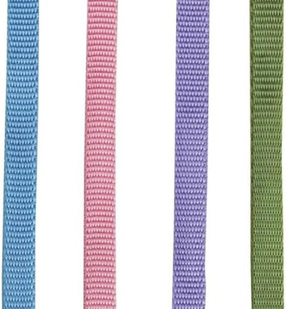 Fashion Grooming Loops - Versatile Nylon Loops to Secure Dogs on Tabletops While Grooming - 18", 4-Pack,Blue/ Green/ Pink/ Purple