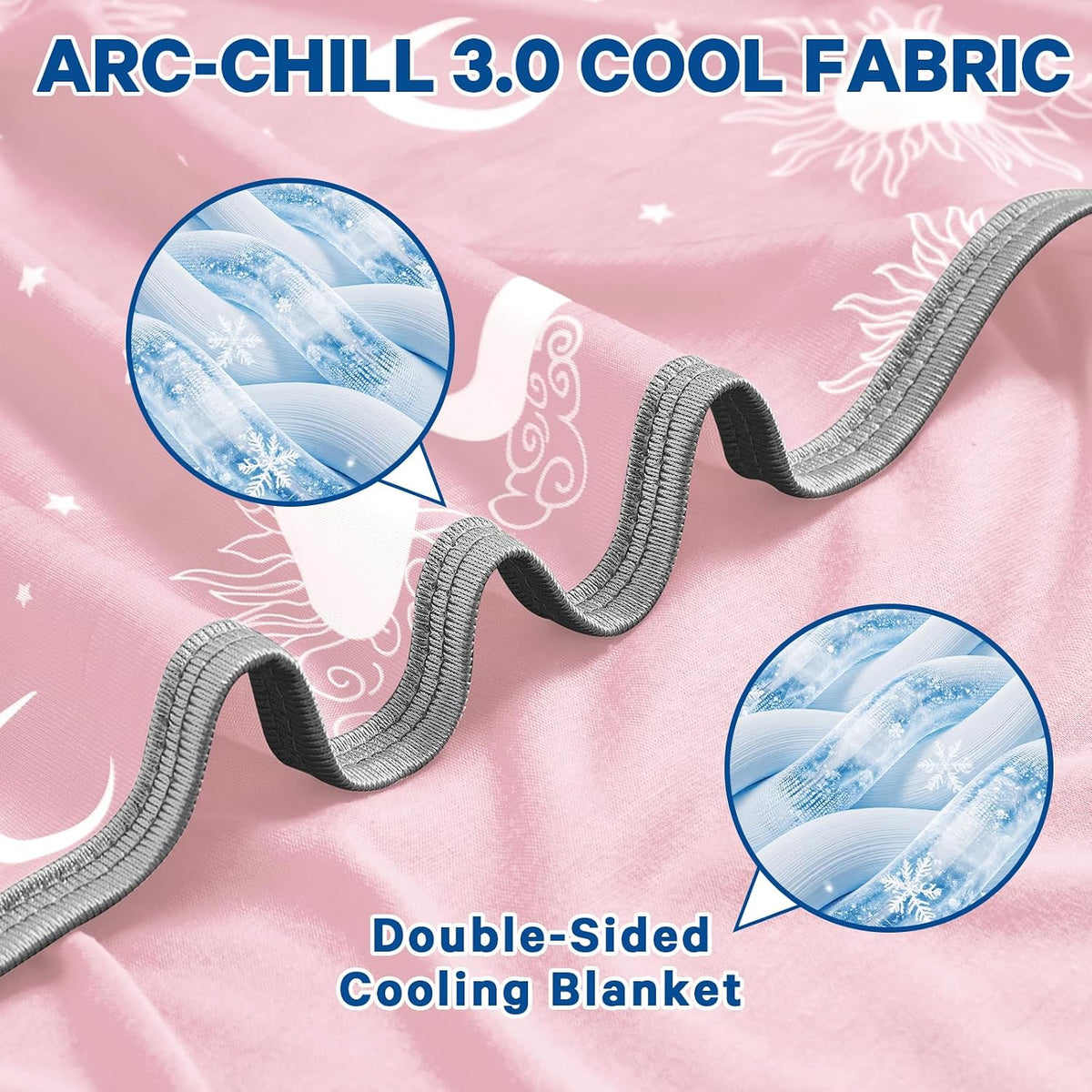 Cooling Blanket Queen Size (90"x90") - Double Sided Cooling Blankets for Hot Sleepers, Cool Soft Lightweight Summer Blanket for Sofa Bed Couch, Travel, House Warming Gifts New Home Rose Pink