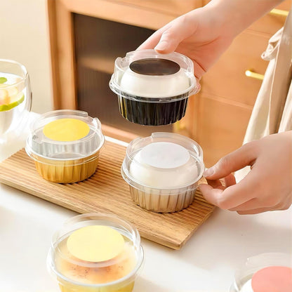 Mini Loaf Pans with Lids and Spoons, Mini Cake Pans for Baking Disposable