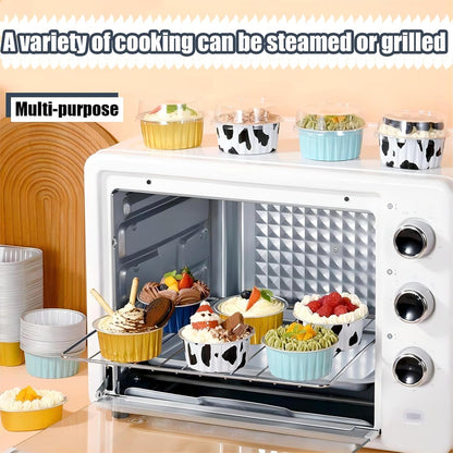 Mini Loaf Pans with Lids and Spoons, Mini Cake Pans for Baking Disposable