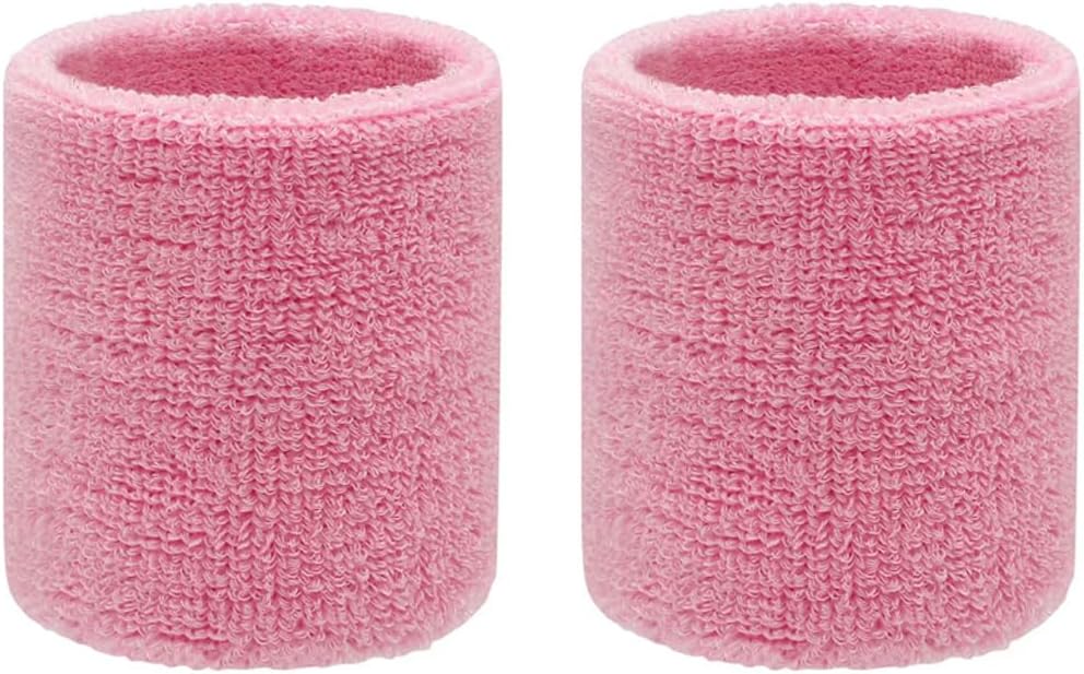 Sweatbands Sports Wristbands for Kids and Women - 3 inch Elastic Athletic Wrist Bands for Tennis, Basketball, Running, Working Out