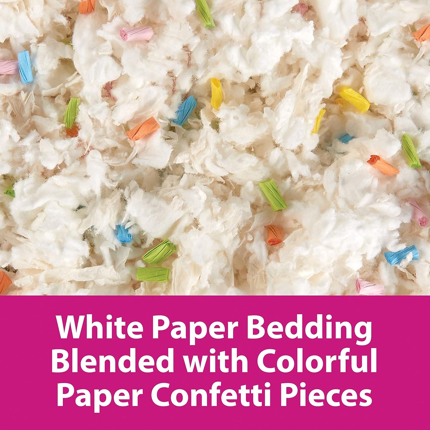 Kaytee Clean & Cozy Confetti Bedding for Pet Guinea Pigs, Rabbits, Hamsters, Gerbils, and Chinchillas, 49.2 Liters