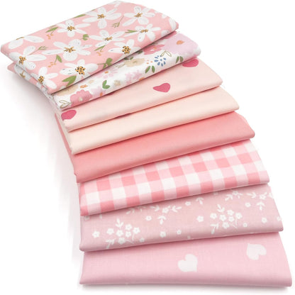 8pcs Fat Quarter Fabric Bundles (100% Cotton - 20'' x 20'')