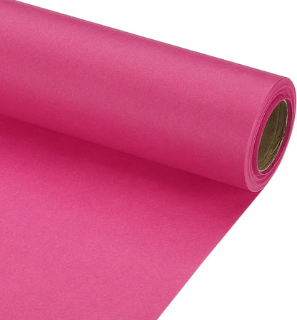 Wrapping Paper, 12" x 300"(25') 70 GSM Craft Paper Roll Kraft Packing Paper for Poster Bulletin Board, Gift Wrapping, Dark Pink
