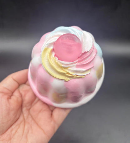 Frozen Butter Textured Strawberry Jelly Taba Squishy Toy
