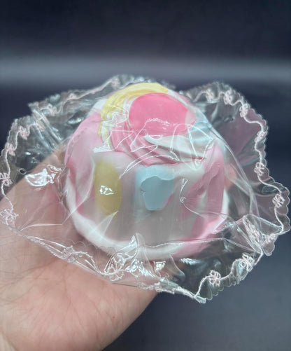 Frozen Butter Textured Strawberry Jelly Taba Squishy Toy