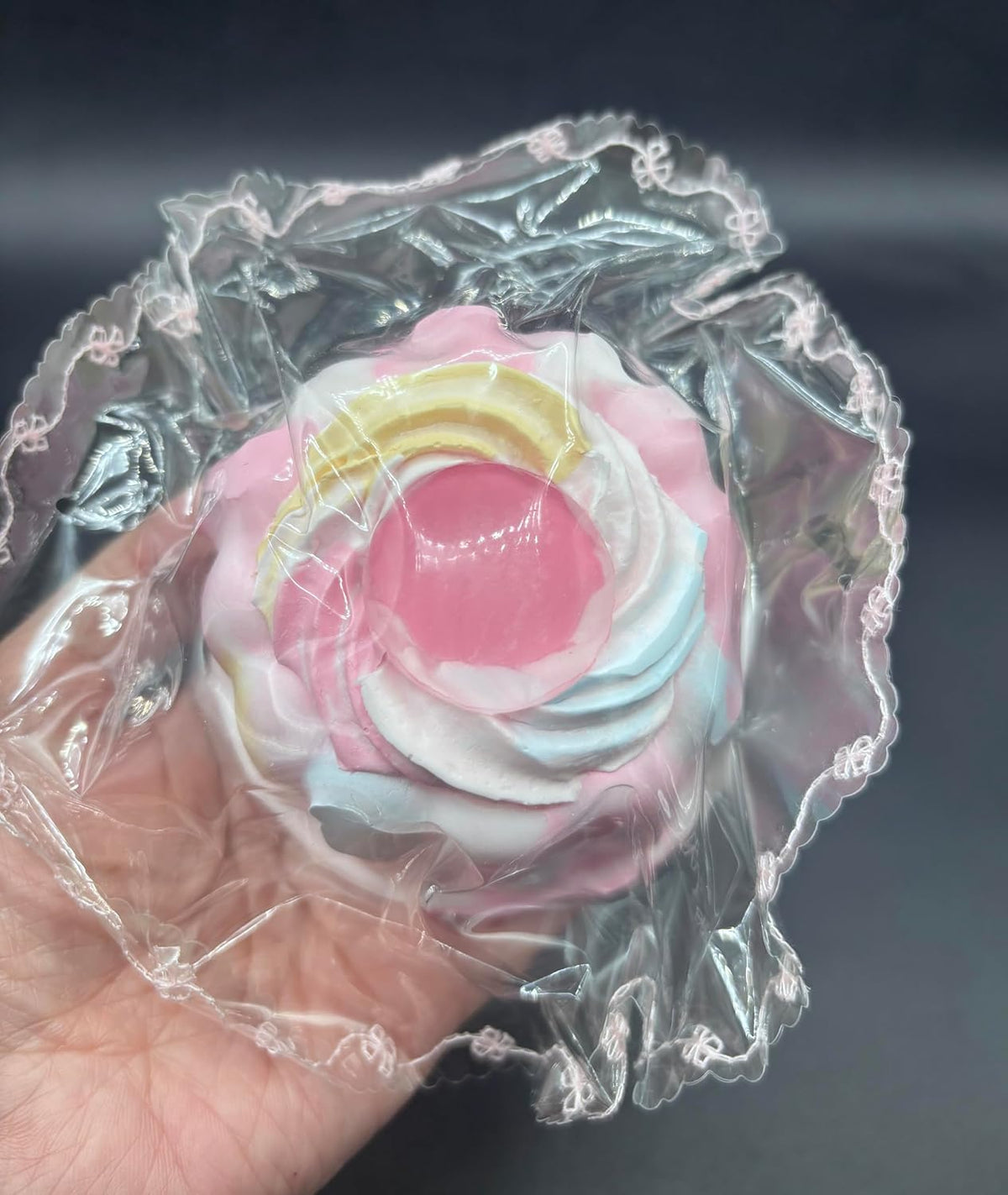 Frozen Butter Textured Strawberry Jelly Taba Squishy Toy
