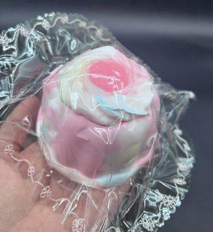 Frozen Butter Textured Strawberry Jelly Taba Squishy Toy