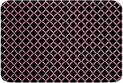 Pink Stripes Bathroom Rugs Abstract Geometric Bath Mats Modern Striped Art Bathroom Accessories Floor Doormats 16"x24" Soft Microfiber