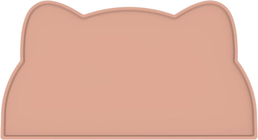 Cat Food Mat, Silicone Non Slip Dog Bowl Mat Waterproof Cat Feeding Mat Stop Food Spills and Water Messes Out to Floor Pet Food Mat (Tea Rose, 17" x 10")