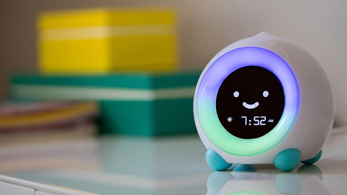 Mella: Kids Alarm Clock, Ready to Rise Children's Sleep Trainer, Night Light, Sound Machine and OK to Wake for Toddlers and Kids - Blush Pink (Updated 2025)