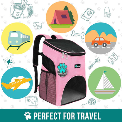 Cat Backpack Carrier for Small Dogs and Large Cats, Airline Approved