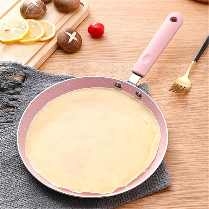 Non-Stick Frying Pan Pink Aluminum Alloy Pancake Egg Steak Pancakes Saucepan Kitchen Cooking Tools