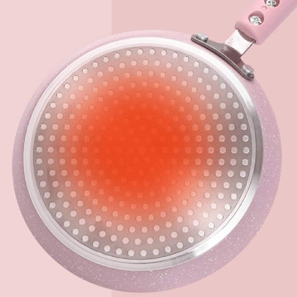 Non-Stick Frying Pan Pink Aluminum Alloy Pancake Egg Steak Pancakes Saucepan Kitchen Cooking Tools
