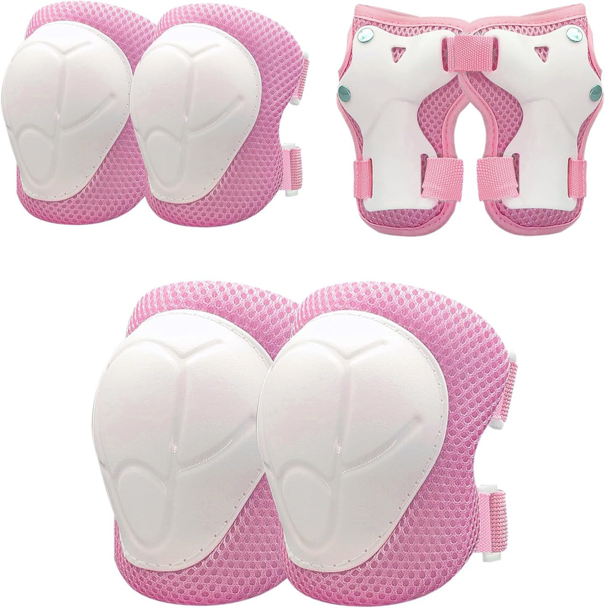 ATOOWTO Knee Pads and Elbow Pads Wrist Guards Set for Kids