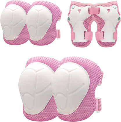 ATOOWTO Knee Pads and Elbow Pads Wrist Guards Set for Kids